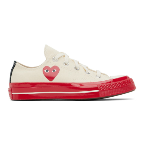 COMME des GARCONS PLAY Off-White Converse Edition Chuck 70 Sneakers