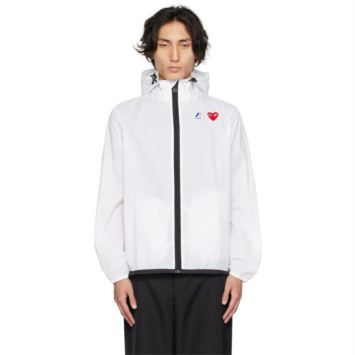 COMME des GARCONS PLAY White K-Way Edition Claude Jacket