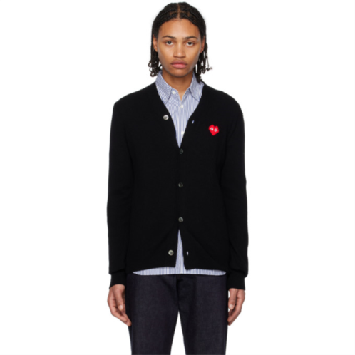 COMME des GARCONS PLAY Black Invader Edition Heart Cardigan