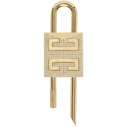 Givenchy Gold Small 4G Padlock Keychain