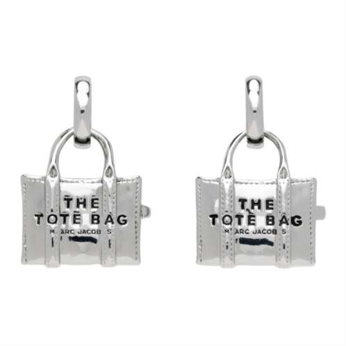Marc Jacobs Silver The Tote Bag Earrings