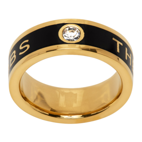 Marc Jacobs Gold & Black The Medallion Ring