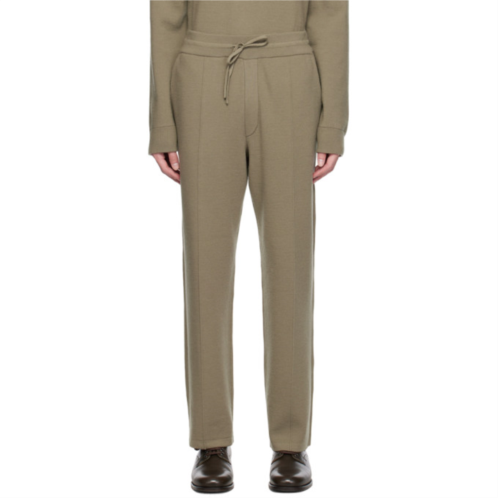 Solid Homme Khaki Pinched Seam Sweatpants