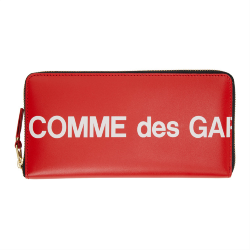 COMME des GARCONS WALLETS Red Huge Logo Wallet