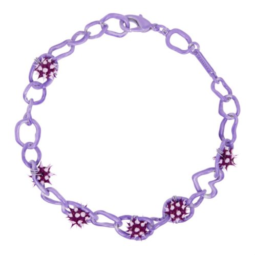 Collina Strada Purple Spikeez Crushed Chain Necklace