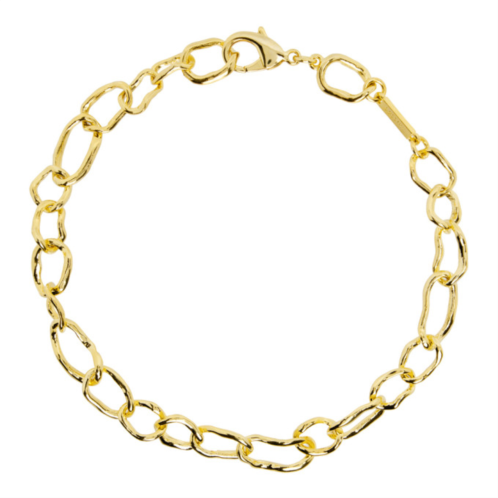 Collina Strada Gold Crushed Chain Necklace