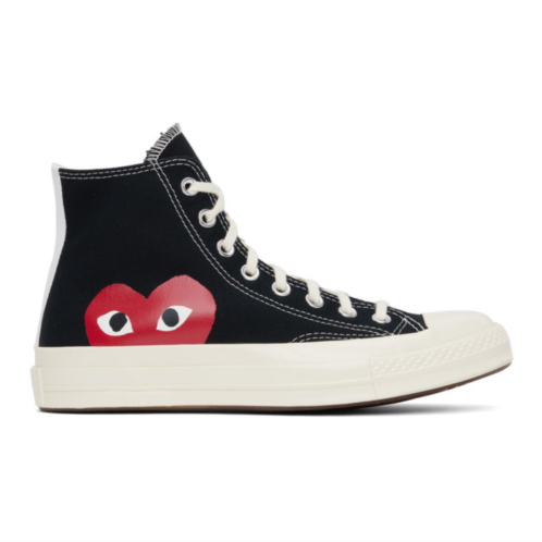 COMME des GARCONS PLAY Black Converse Edition Chuck 70 High Top Sneakers