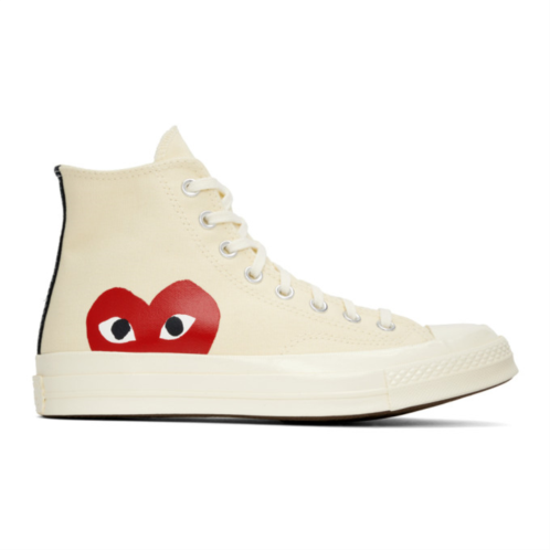 COMME des GARCONS PLAY Off-White Converse Edition Chuck 70 High Top Sneakers
