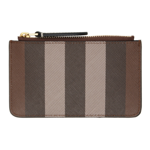 Burberry Brown Exaggerated Check Coin Pouch