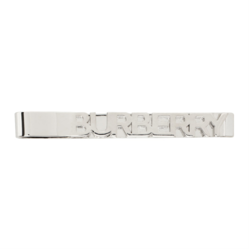 Burberry Silver Clip Tie Bar