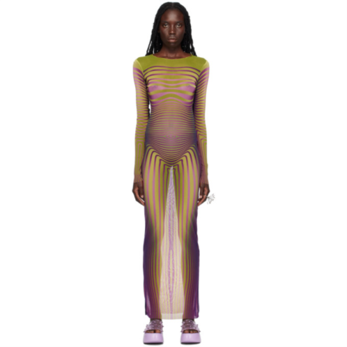 Jean Paul Gaultier Green The Body Morphing Maxi Dress