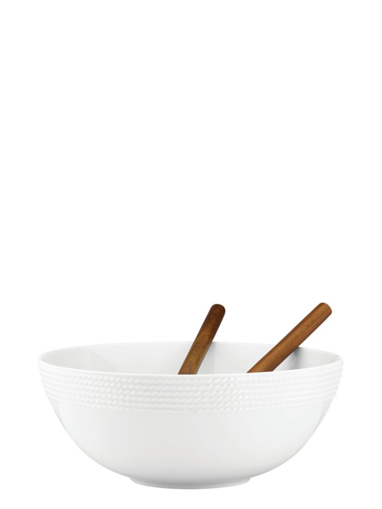 Kate spade Wickford Salad Set With Wooden Servers