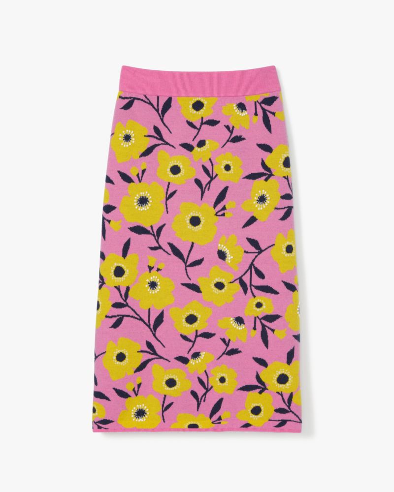 Kate spade Sunshine Floral Embellished Pencil Skirt