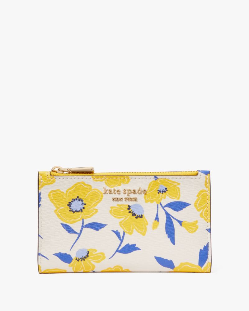 Kate spade Morgan Sunshine Floral Small Slim Bifold Wallet