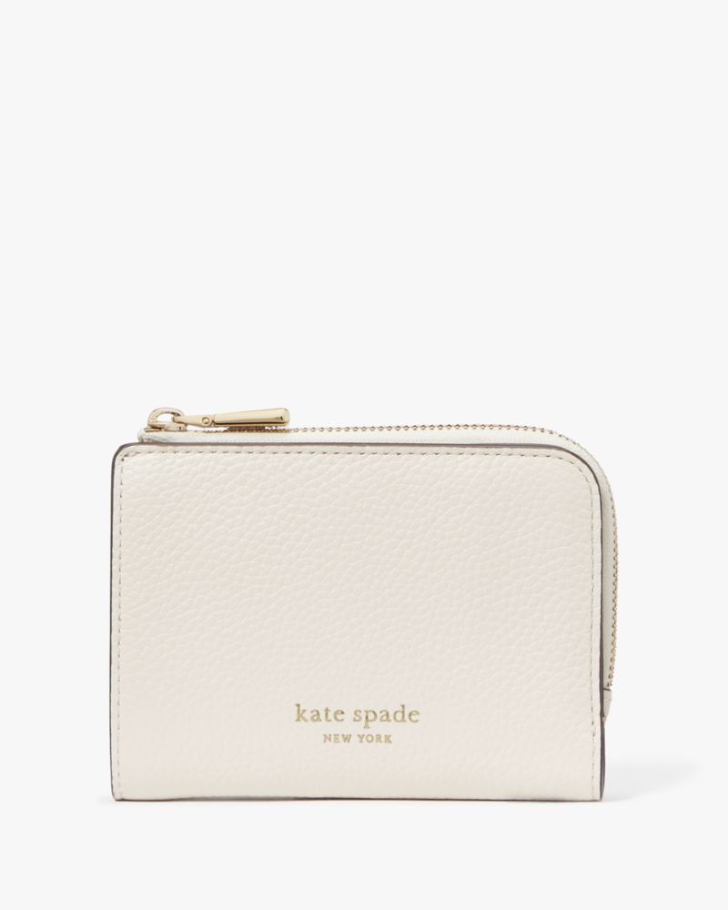 Kate spade Ava Colorblocked Pebbled Leather Zip Bifold Wallet