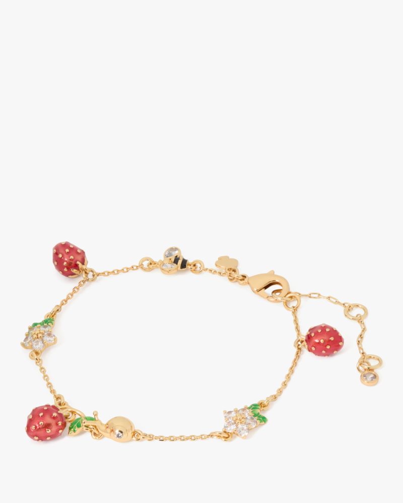 Kate spade Strawberry Fields Charm Bracelet