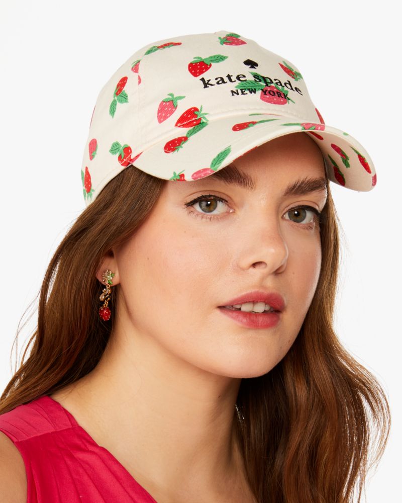 Kate spade Tossed Strawberry Baseball Hat