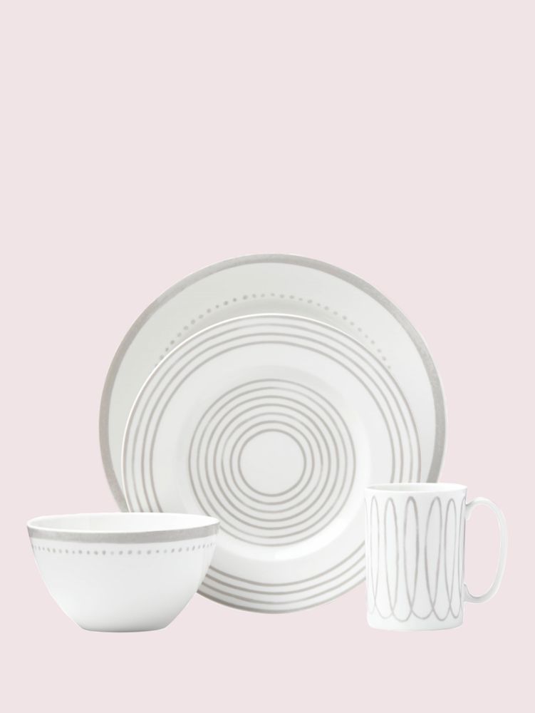 Kate spade Charlotte Street West Char Grey West 4 Piece Place Setting