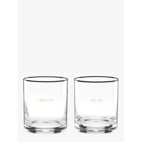Kate spade Cheers To Us Double Old Fashioned Glass Set