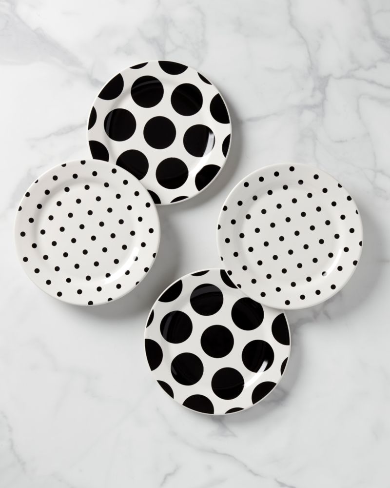 Kate spade On The Dot 4 Piece Accent Plate Set