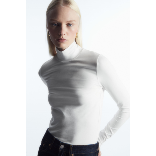 Cos LONG-SLEEVED JERSEY ROLL-NECK TOP