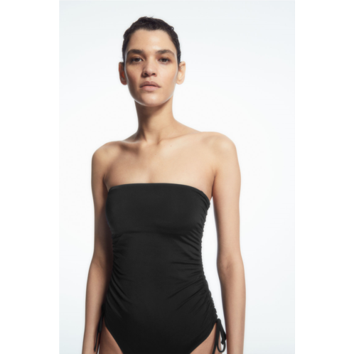 Cos RUCHED BANDEAU SWIMSUIT