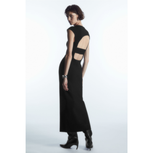 Cos OPEN-BACK KNITTED MIDI DRESS