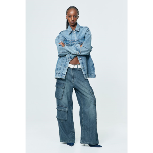 H&M Wide High Cargo Jeans