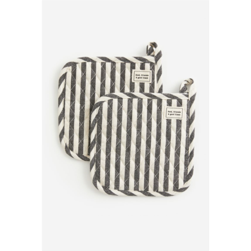 H&M 2-pack Striped Pot Holders