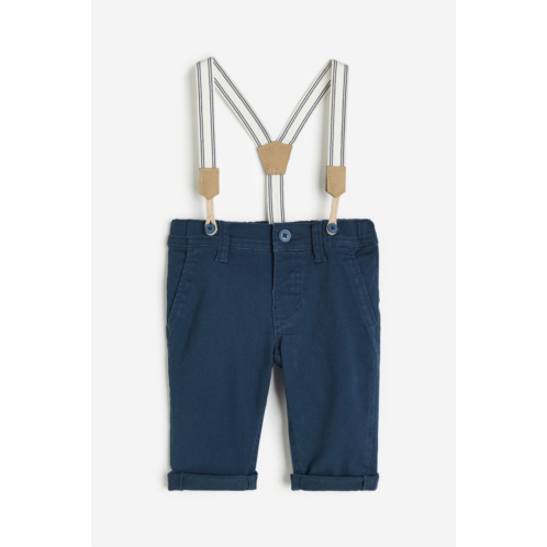H&M Twill Pants with Suspenders