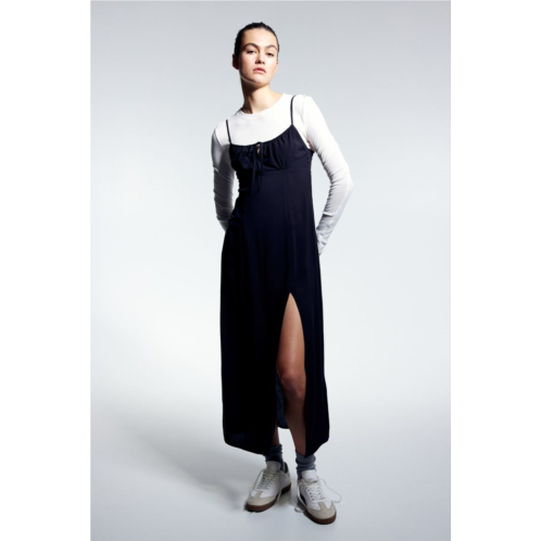 H&M Drawstring-detail Midi Dress