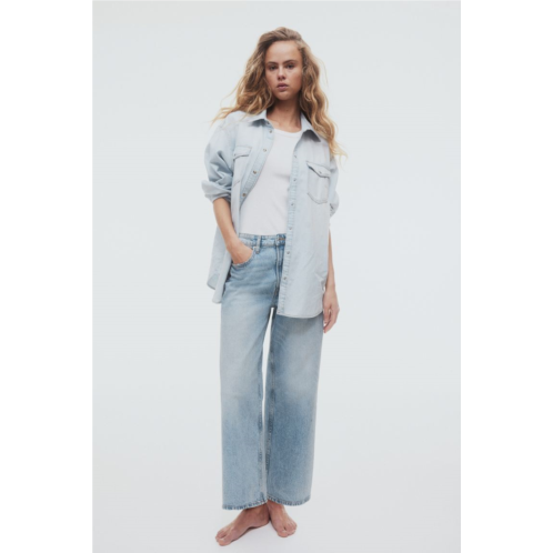 H&M Wide High Cropped Jeans