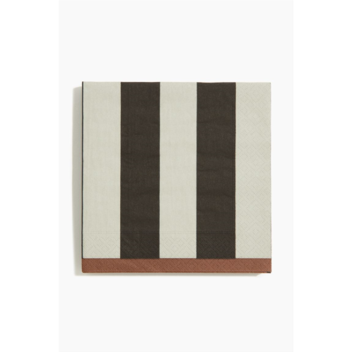 H&M 20-pack Striped Paper Napkins
