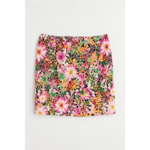 H&M Patterned Mini Skirt