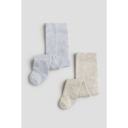H&M 2-pack Textured-knit Tights