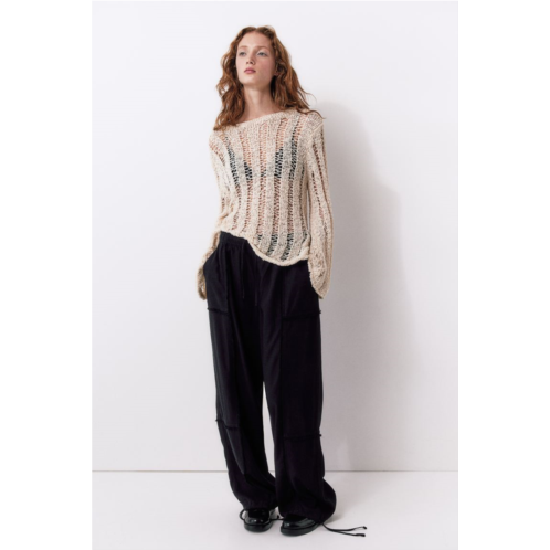 H&M Linen-blend Parachute Pants