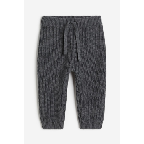 H&M Rib-knit Cotton Pants