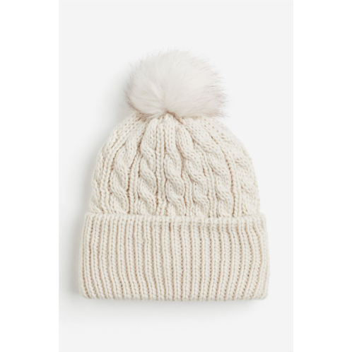H&M Cable-knit Pompom Hat