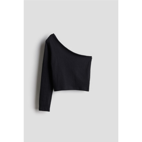 H&M Jersey One-shoulder Top