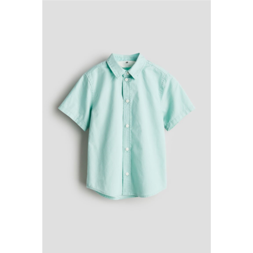 H&M Short-sleeved Cotton Shirt