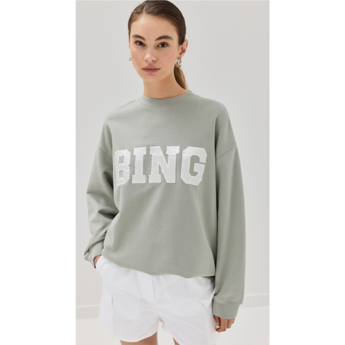 ANINE BING Tyler Satin Bing Sweatshirt