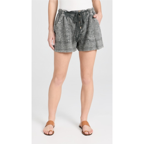 Free People Westmoreland Linen Pull On Shorts
