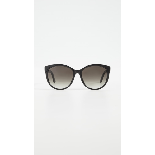 Gucci Logo Soft Cat Eye Sunglasses