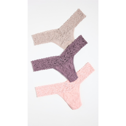 Hanky Panky Signature Lace Low Rise Thong 3 Pack