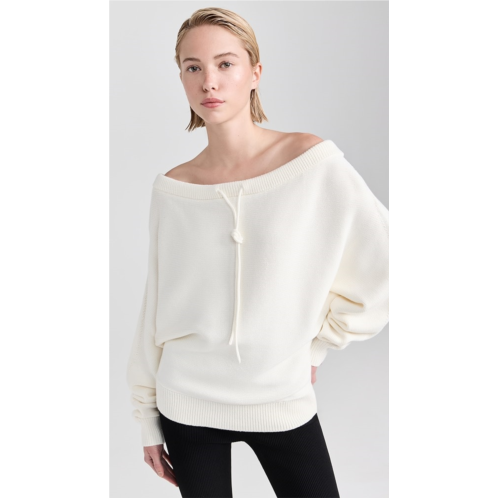 Helmut Lang Ruched Dolman Sweater
