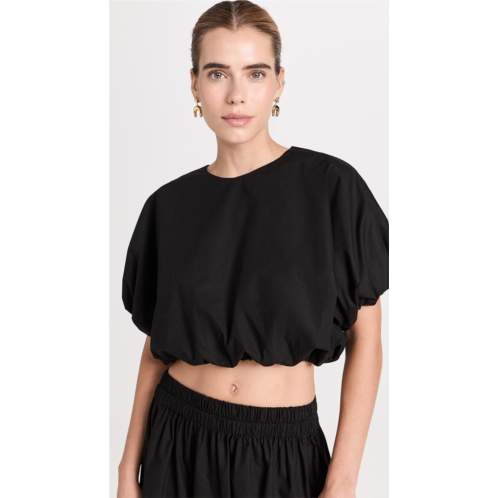 MIKOH Opihi Bubble Sleeve Crop Top