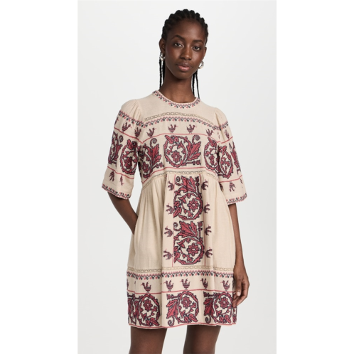 Sea Beena Embroidery Short Sleeve Dress