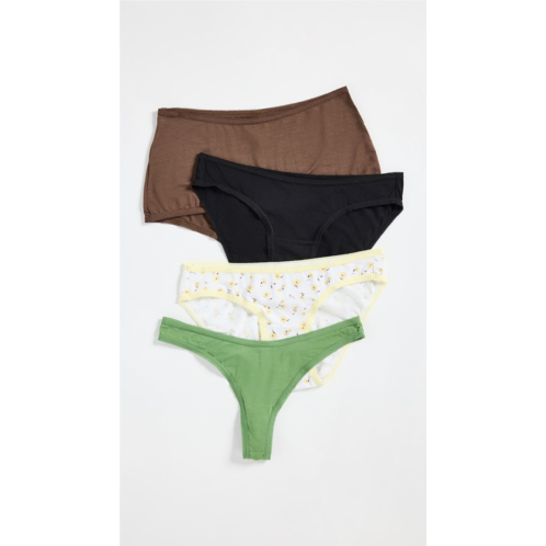 Stripe & Stare Stripe and Stare x Camille Charriere Knicker Shapes Discovery Box Mix Panties Set of 4