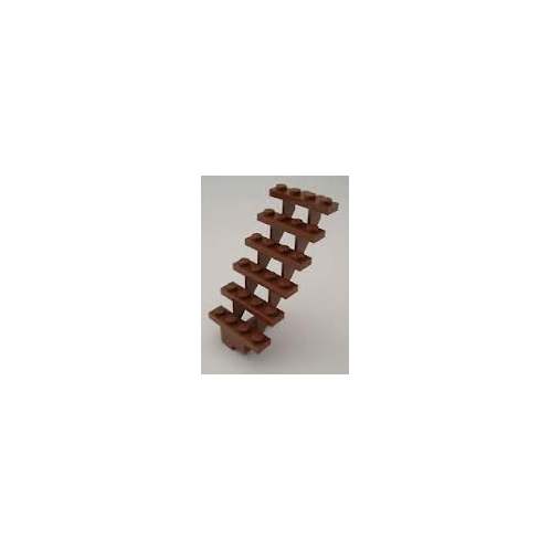 New Lego 7x4x6 Stud Reddish Brown Stairs, Building Accessory
