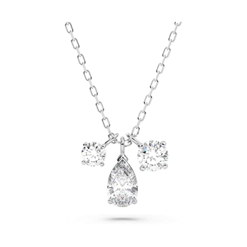Swarovski Attract Pear Jewelry Collection, Rhodium Finish, Clear Crystals